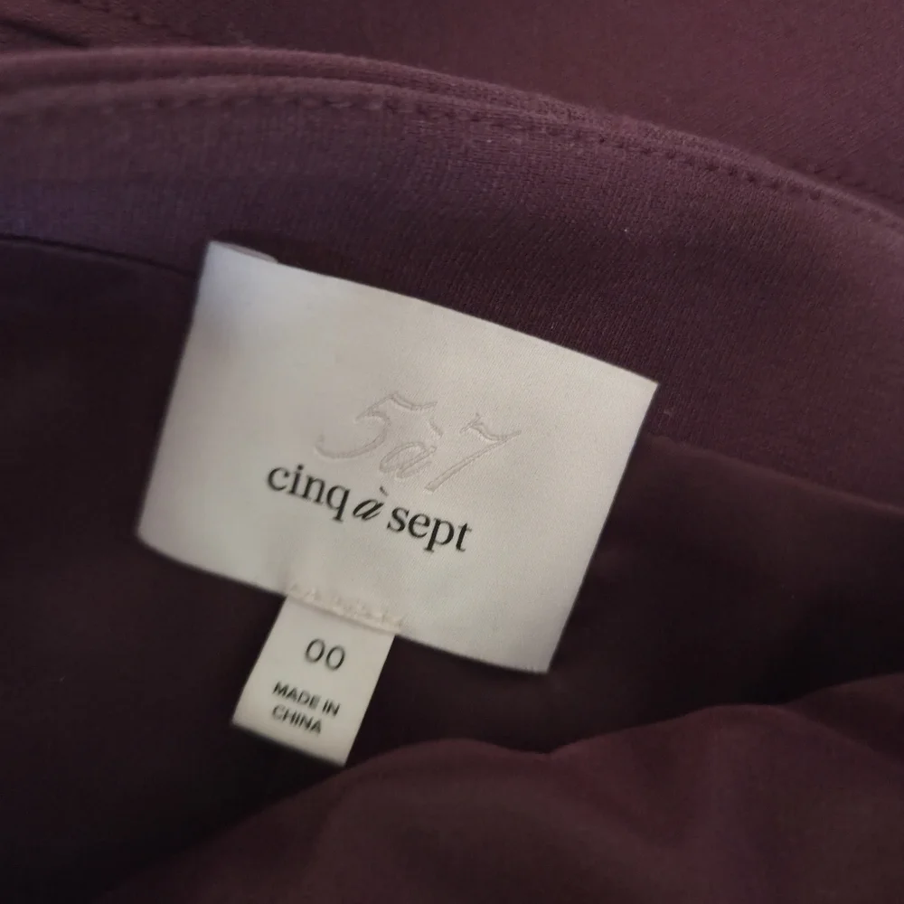 CINQ À SEPTSaoirse split-front cady midi dress Like New 00 - Picture 8 of 11